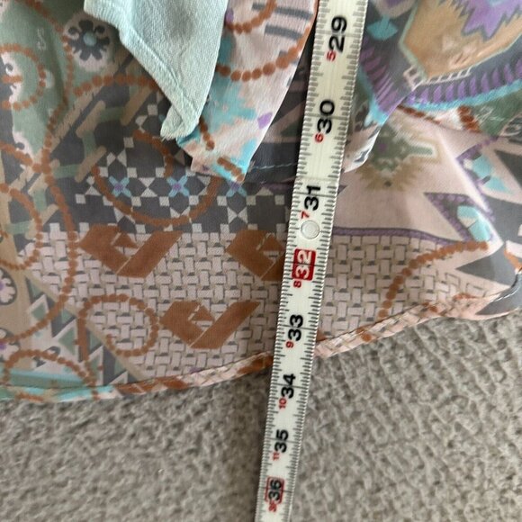 Vintage Spencer Alexis Open Front Kimono Topper Whimsical Fairy Pastels - Picture 15 of 16